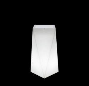 Nevis Nevis óriáskaspó, 75 cm, hideg fényű LED világítással