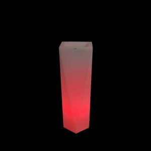 Rossa Rossa óriáskaspó, 75 cm, RGB LED világítással, távirányítóval