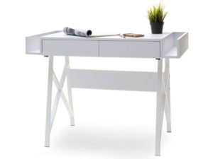 Íróasztalok és polcok BORAS fiókos íróasztal, fehér