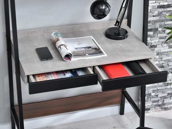 Íróasztalok és polcok BERG SET fiókos íróasztal és polc, patchwork 6