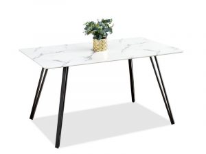 Design asztalok DEGA étkezőasztal, fehér márvány