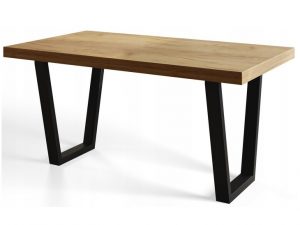 Bővíthető asztalok LOFT’V nyitható trapéz-lábas étkezőasztal, választható méretek és színek