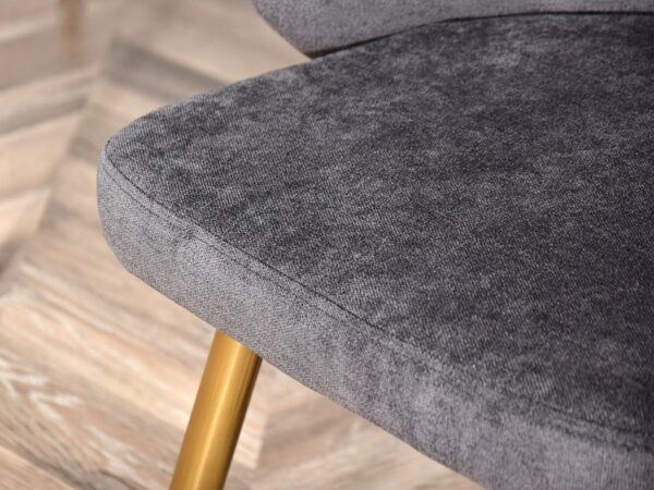 Sensi étkezőszék SENSI étkezőszék grafit velvet-arany 9